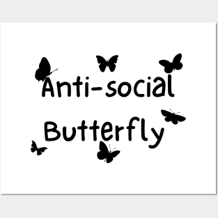 Anti-Social Butterfly Posters and Art